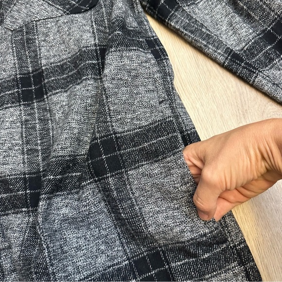 NWT Colorado Clothing Black and Gray Plaid Flannel Shirt - Picture 5 of 9